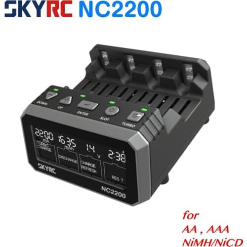 SKYRC NC2200 Bluetooth Smart Fast Charger Discharger Refresh Analyzer for NiMH/NiCD AA/AAA Battery RC FPV Racing Drone