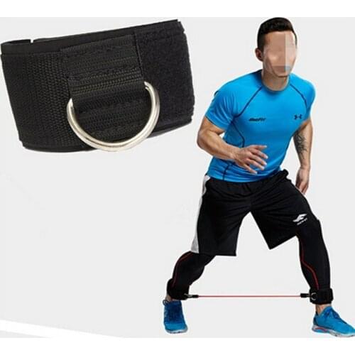 Exercise Fitness Ankle Strap Belt Leg Strength Muscle Training Pull Band Bandage With D Ring Buckle Safety Leg Train Tool