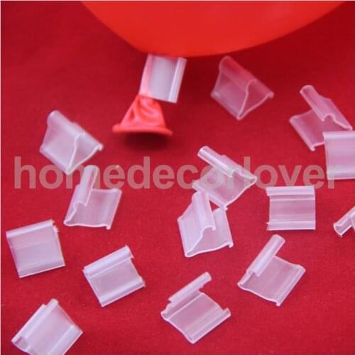 100pcs V Shape Balloon Clip Ties for Helium Gas Air Balloons Sealing Quick Easy Fasten Tool