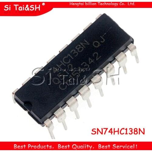 10PCS SN74HC138N DIP16 SN74HC138 DIP 74HC138N 74HC138 DIP-16 new and original IC