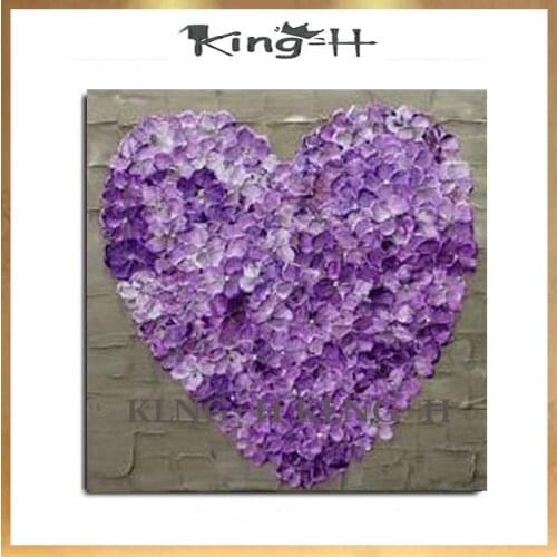 Free shipping, 100% manual plant lily flower knife abstract oil painting in painting the wall decorative home wu kuang () home a