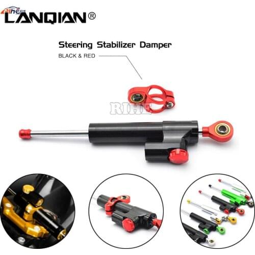 Steering Damper Universal Motorcycle CNC Stabilizer Linear Reversed Safety Control For yamaha fz6 r6 fz1 r1 ybr 125 r25 xj6 xjr