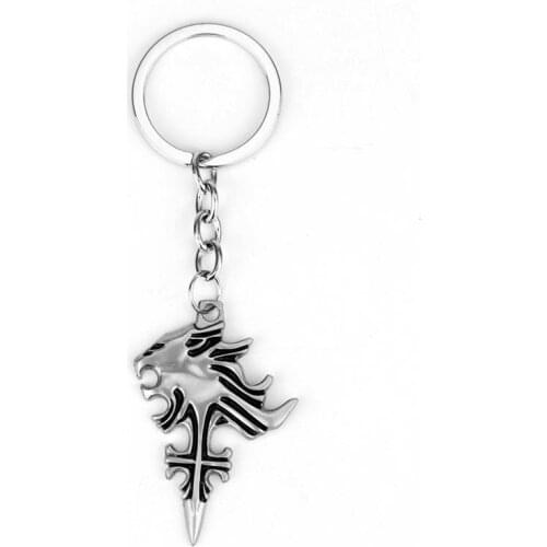Final Fantasy Keychain Wolf - Key Chain Car Phone Bag Charm Key Chain Cool Men Key Ring Chaveiro Pendant Jewelry