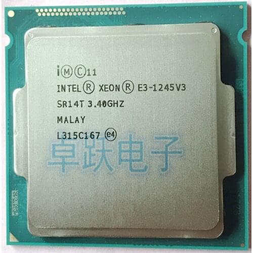 Intel Xeon E3-1245V3 3.4GHz,8MB,4 cores,Socket 1150,E3-1245 V3 Quad Core Server CPU Free shipping