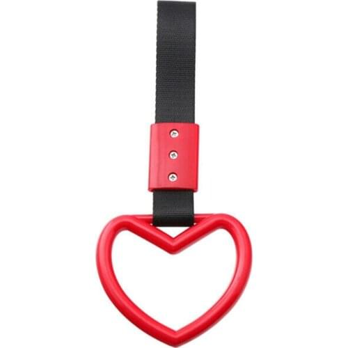 Heart Jdm Tsurikawa Ring for Subway Train Bus Handle Strap Charm Drift Universal
