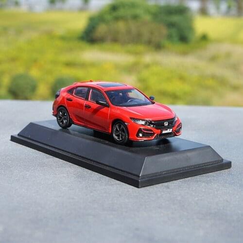 Diecast 1:43 Scale Original Civic 2020 New Simulation Alloy Car Model Metal Collection Decoration Toy Ornament Display Show Gift