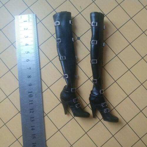Leather Shoes boots Model For 1/6th Female Figure