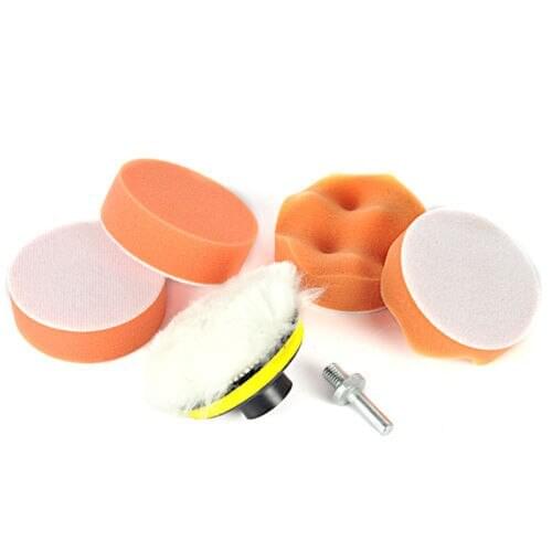 Fixmee Free shipping 6PCS High Gross 75mm 3" Polishing Buffing Pad Kit for Car Polisher Buffer NEW