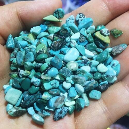 100G Natural turquoise crystal turning over stone crystal healing specimen gem grain mineral home desktop aquarium decoration