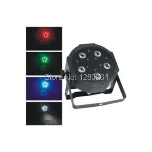 Cheap dj equipment 5pcs*10W RGBW 4 in 1 LED PAR CAN LIGHT led flat stage lighting for bar disco