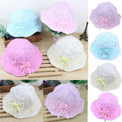 Citgeett Solid Hot Toddler Infant Baby Girls Outdoor Bucket Hats Sun Beach cotton sunhat