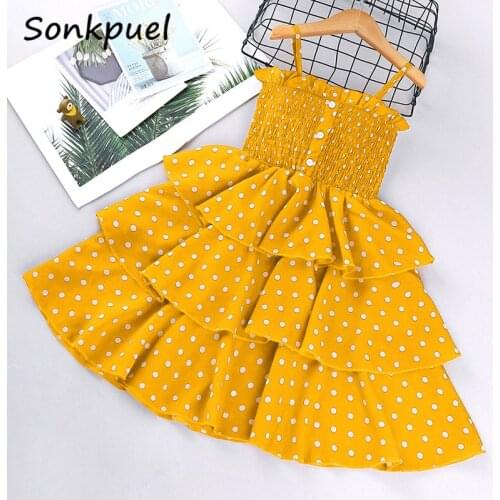 Baby Girls Dresses 2021 Summer Children Flowers Sling Princess Dress Elegant Female Kids Cake Dress Teens Girls Clothing