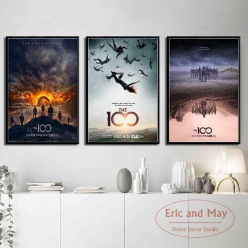 Poster And Print Hot TV Series Show The 100 New Season Art Painting Vintage Canvas Wall Home Decor