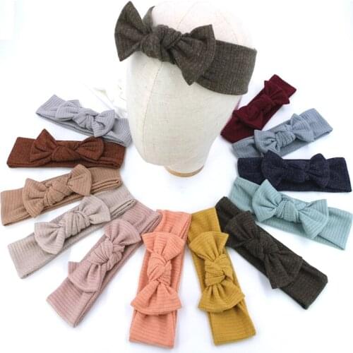4 PCS Toddler Baby Headbands with Bows Newborn Baby Girls Turban Headband Infant Hairbands Hair Accessories