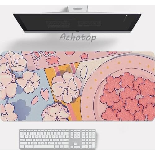 Pink 800x300mm Cute Large Gaming Mouse Pad XXL Computer Gamer Keyboard Mouse Mat Kawaii XL Mousepad for PC Desk Pad
