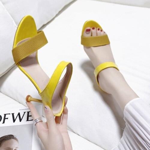 High Heel Woman Roman Sandals Fashion Thin High Heel Shoes Female Party Sandals Woman Formal Shoes