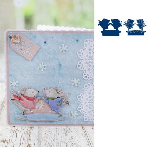 Dies Scrapbooking Metal Iceskating Dies Craft Embossing Make Paper Greeting Card Making Template DIY Handmade 2021 New Arrive