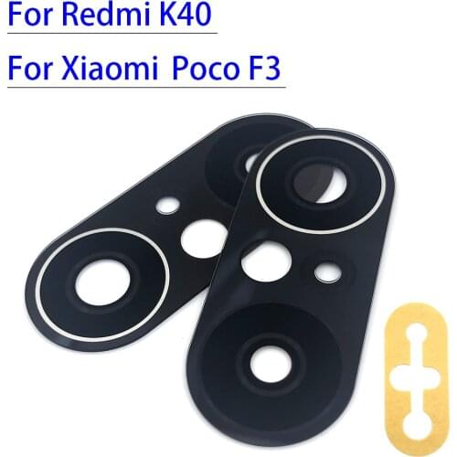 20Pcs/ Lot, Back Rear Camera Glass Lens For Xiaomi Poco X3 5G With Adhesive