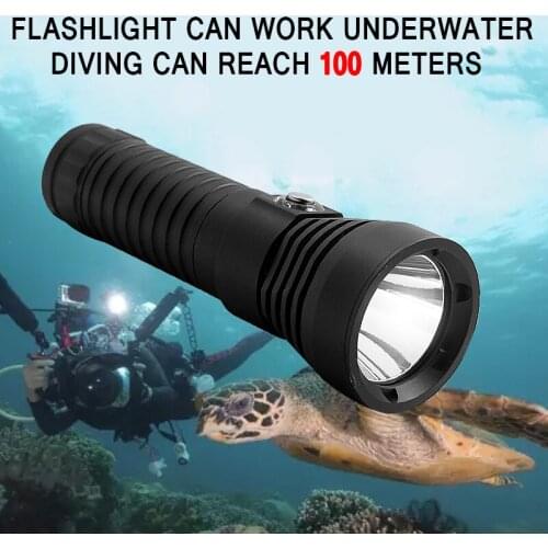 WasaFire 2000 Lumens XM-L2 LED Diving Flashlight Dive Scuba Lantern White Light Underwater Torch 18650 Lamp For Camping Hunting
