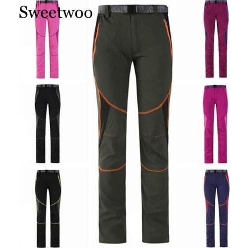 Women Spring Summer Quick Dry Pants Female Outdoor Sports Thin Breathable Anti-UV Pants Hiking Trekking Camping Trousers