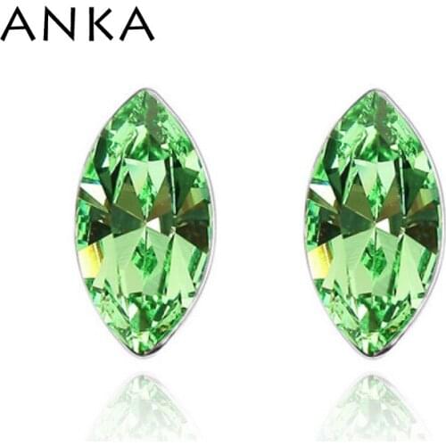 ANKA new spike crystal stud earrings for women fine polishing mirror finish with rhodium plated Crystals from Austria #75742