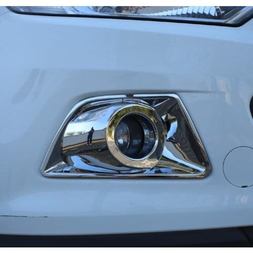 Foal Burning ABS Chrome Car Fog Lamp Lamps Protection Cover Sticker for Ford Ecosport 2013 2014 2015 2016 2017 Accessories