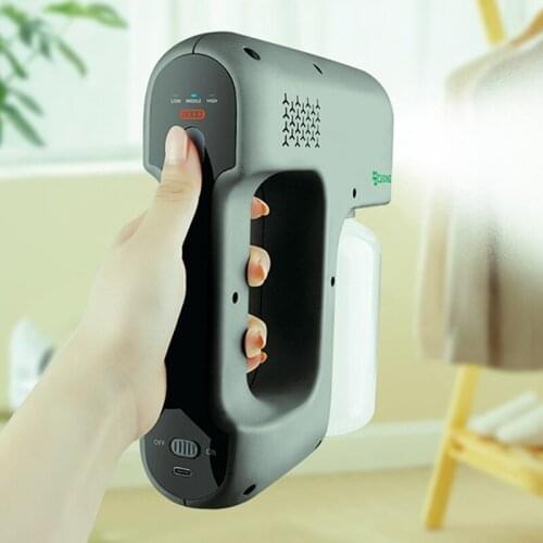 1PC Handheld Wireless Disinfection Spray Ultra-long Range USB Rechargeable Nano Atomizer 380ml Home Spray Blue Light Disinfector