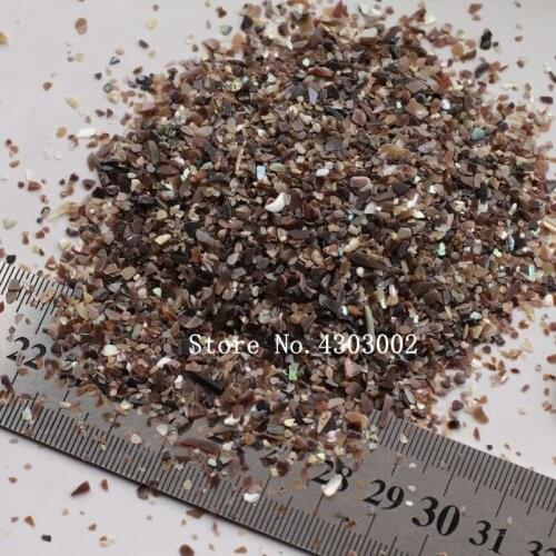 100g/lot Natural Coffee Color Crushed Mother of Pearl shell for DIY Jewelry Crushed MOP Pearl shell for fake nails