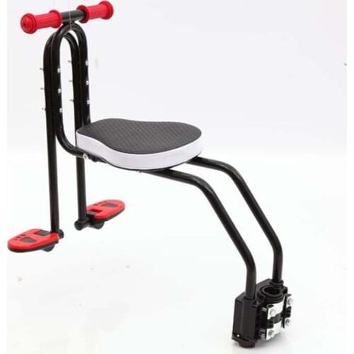 2021 Mountain Bike Bicycle Front Seats Mat Children Baby Bicycle Safety Chair Seat With Armrest Bar Pedal Cycling Acccessories