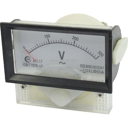 85L17 AC 0-300V 250V 500V 450V 150V 70mmx40mm Rectangle Analog Volt Voltage Panel Meter