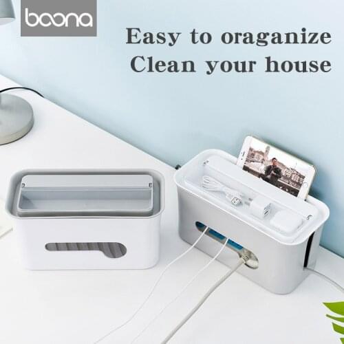 ABS Patch Board Organization Box Patch Panel Cable Box Power Wire Collection Box Desktop Power Strip Cord Line Socket Box