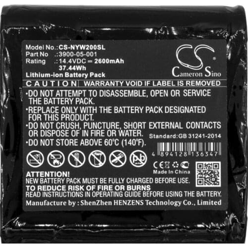 Cameron sino 2600mah battery for NOYES W2003M 3900-05-001 Equipment, Survey Battery