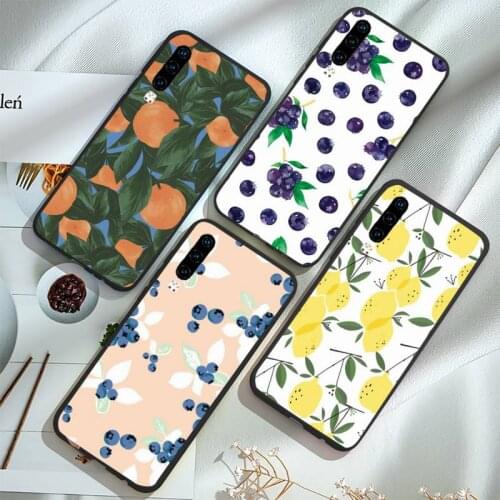 Summer green leaves fruit Phone Case For Huawei honor Mate P 9 10 20 30 40 Pro 10i 7 8 a x Lite nova 5t