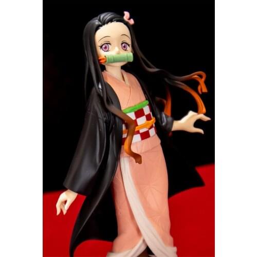 Demon Slayer Kimetsu No Yaiba Figure Kamado Nezuko Ninja Figurine Toy Brinquedos Figurals Ninja Model Kids Gift Doll 14cm