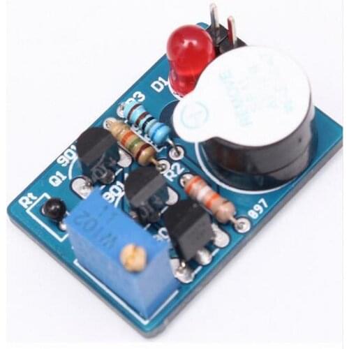 Electronic Temperature Control DIY Kit Sound Light Alarm Suite DC 3~5V Kit