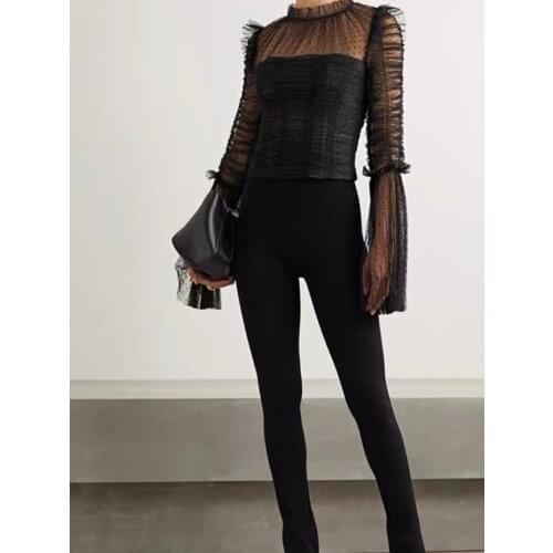 EVACANDIS Transparent Blouses