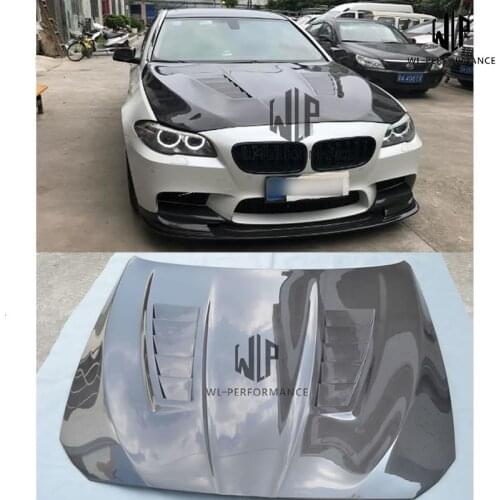 F10 F18 M5 style Carbon fiber / Fiberglass Front Engine Hood Cover for BMW 5 series F10 F18 M5 Car styling 11-15