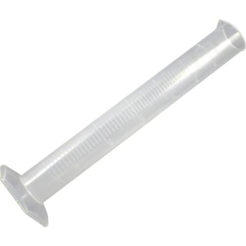 250mL Clear White Plastic Liquid Measurement Graduated Cylinder for Lab Set