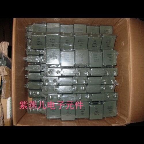 Iron shell capacitor / AC capacitor CJ48-2-1000V-0.22UF / metallized paper capacitor