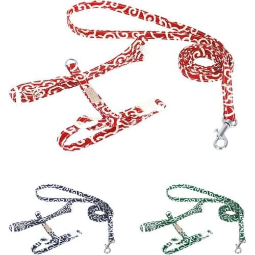 Dog Red Harness Explosion Proof Skin-friendly Pet Supplies Walking Safety Vest Leashes for Puppy Outdoor Anti-bite Traction Belt