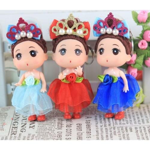 12cm Crown doll Kids Toys Interactive Confused Dolls Toy Fashion Dolls For Girls Gift Doll Accessories