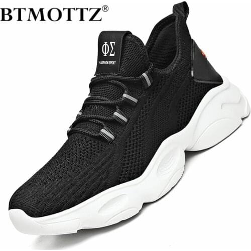 Summer Lightweight Mens Sneakers Breathable Mesh Men Casual Shoes Non-slip Trainers Lace-up Men Walking Shoes Plus Size 39-46