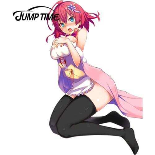 JumpTime 13cm x 8.1cm Sexy Lady Girl Stephanie Dora Anime No Game No Life JDM Vinyl Decal Stickers for Window Bike Car Sticker