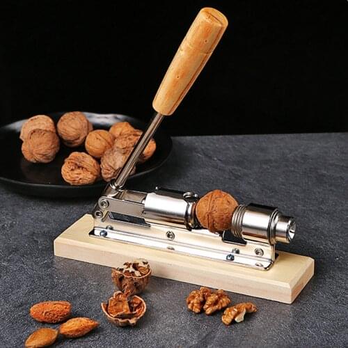 Rustproof Macadamia Opener Multipurpose Durable Tongs Walnut Tool Non Slip Metal Kitchen Nut Cracker with Handle Peeling Machine