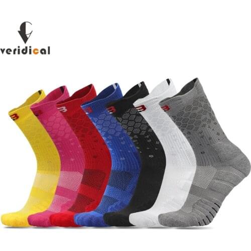 Elite Men Women Running Bike Cycling Hiking Sport Socks Bright Color Outdoor Basketball Football Soccer Compression Socks Unisex