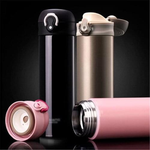 Portable 304 stainless steel Material insulation cup portable couple vacuum cup long - term insulation 480ml Capacity green