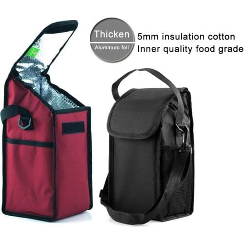 Portable Thermal Insulated Bento Lunch Box Storage Bag Outdoor Picnic Pouch Box Bag Travel Storage Case Lunch Bags for Women