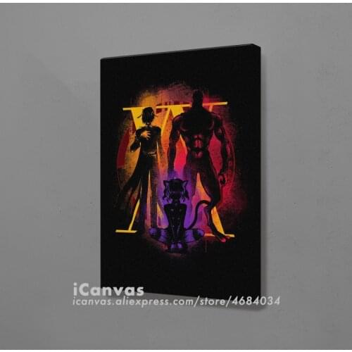 RoyalGuards hxh hunter x hunter Poster Framed Wooden Canvas Wall Art Decoration Prints for Living Room Home Frame Decor Painting