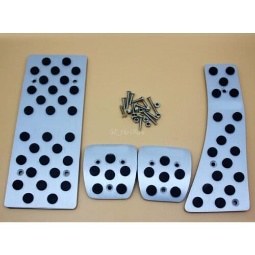 Manual MT LHD Aluminum Pads Pedal Set Gas Brake Footrest For Honda CIVIC 2006 2007 2008 2009 2010 2011 Car Accessories