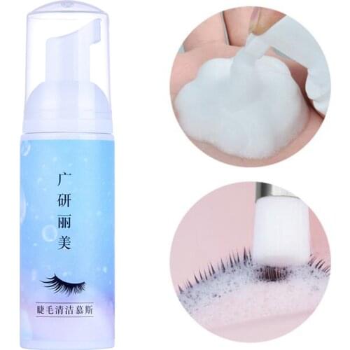 Eyelash Extension Shampoo Foam Cleanser Shampoo Eyelashes Cleaning Foam Mousse Lash Extension Cleanser No Stimulation Shampoo